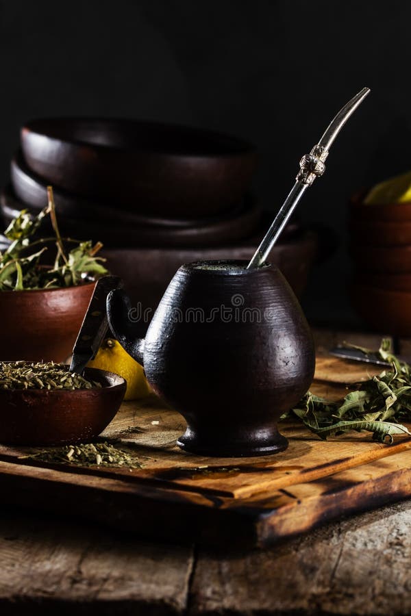 Yerba Mate - Latin American Hot Drink Herb Tea Stock Photo - Image of ...