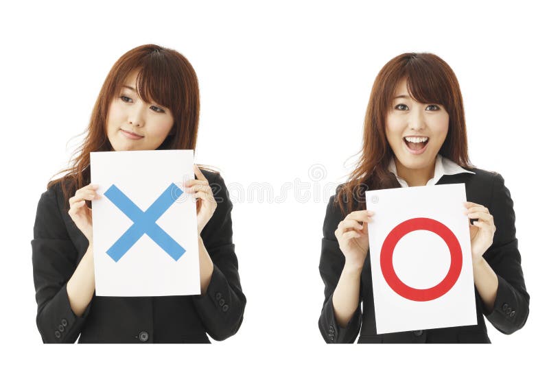 Happy Female Customer Service Representative Stock Photo