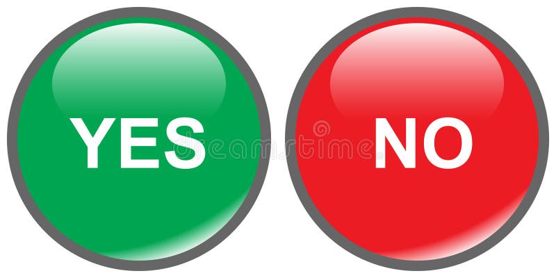 Premium Vector  Yes and no button set.