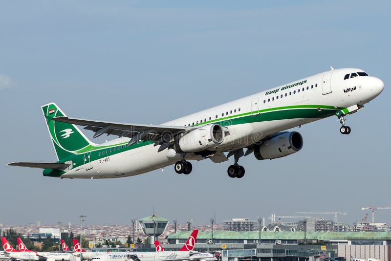 Yi-AGS Iraqi Airways, Luchtbus A321-200 stock fotografie Yi-AGS Iraqi Airways, Luchtbus A321-200 stock fotografie