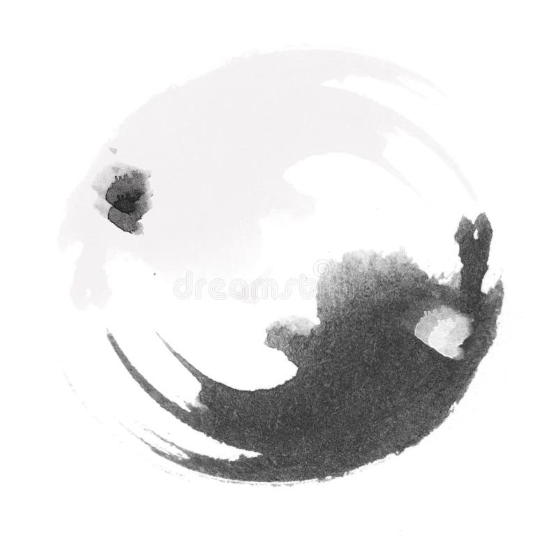 Yin i Yang stylizowany logo ilustracja wektor