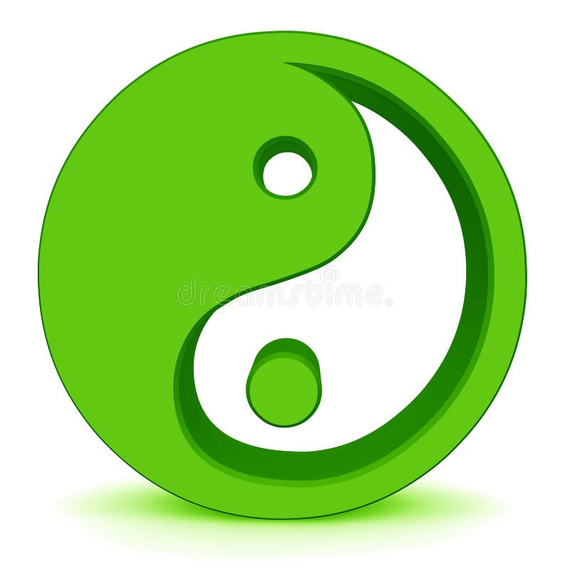 Yin yang elements stock illustration. Illustration of icon 14445586