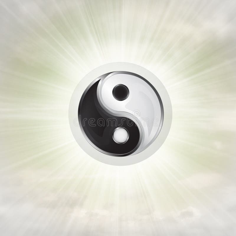 Yin Yang stock illustration. Illustration of metaphor 4243141