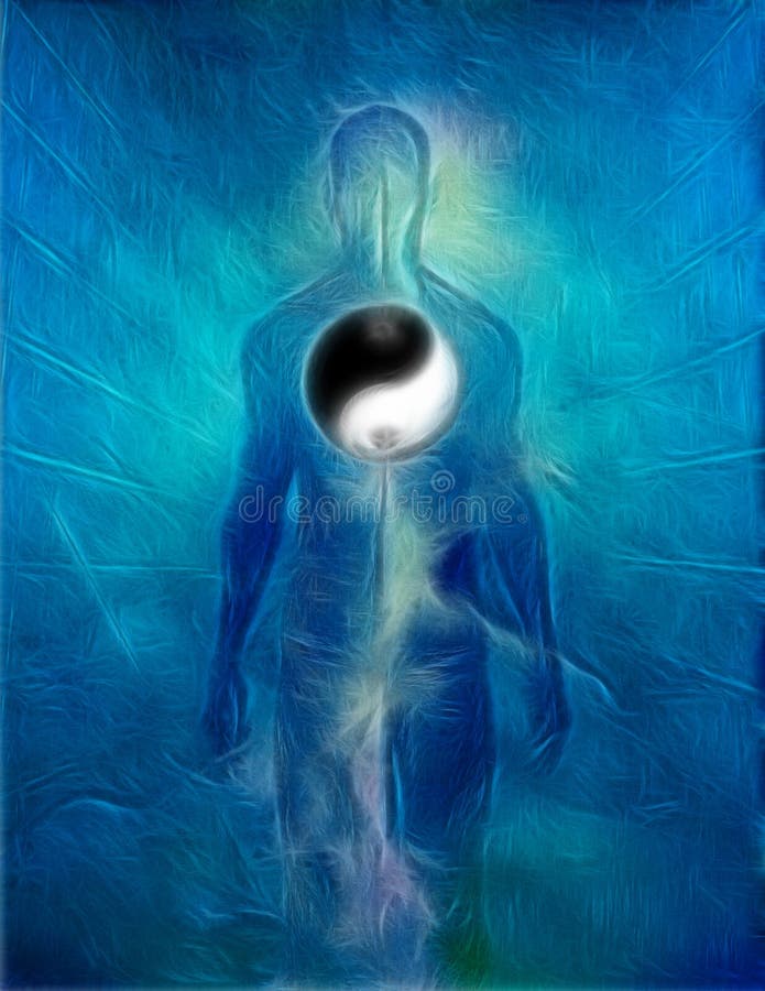 Yin Yang Human royalty-vrije illustratie Yin Yang Human royalty-vrije illustratie