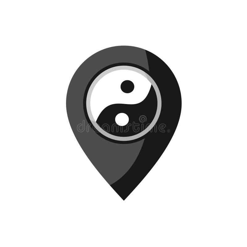 Yin yang icon royalty free illustration