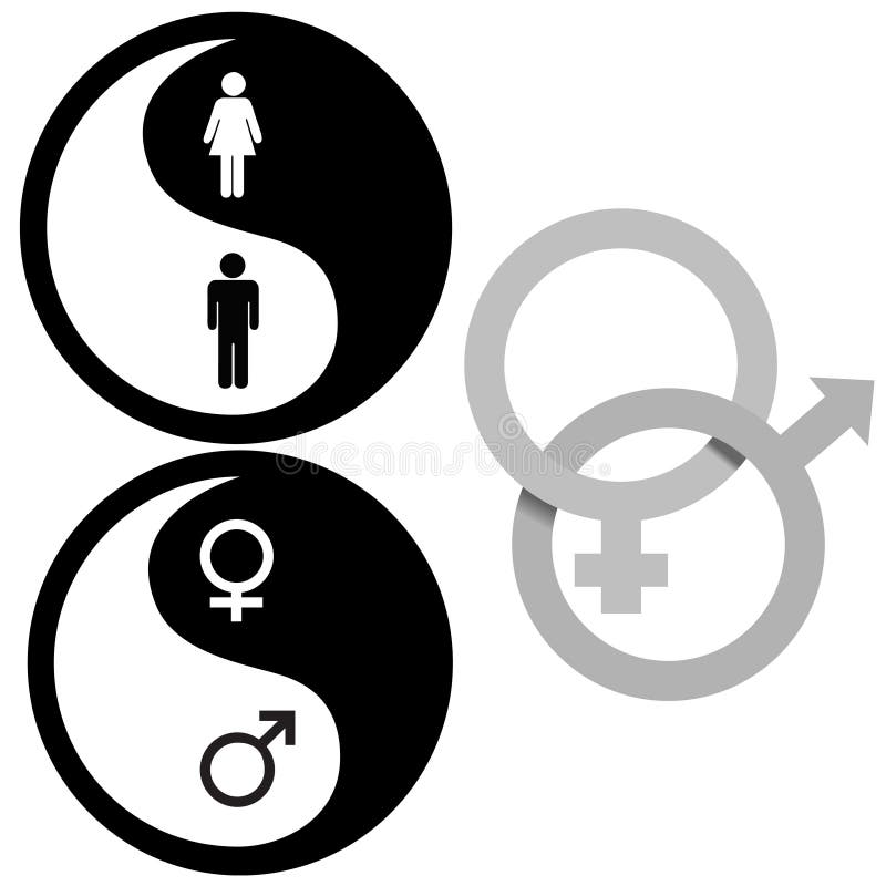 Yin Yang Male Female Symbols