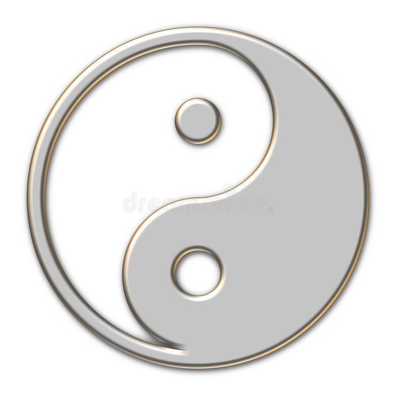 Yin Yang stock illustration. Illustration of metaphor 4243141