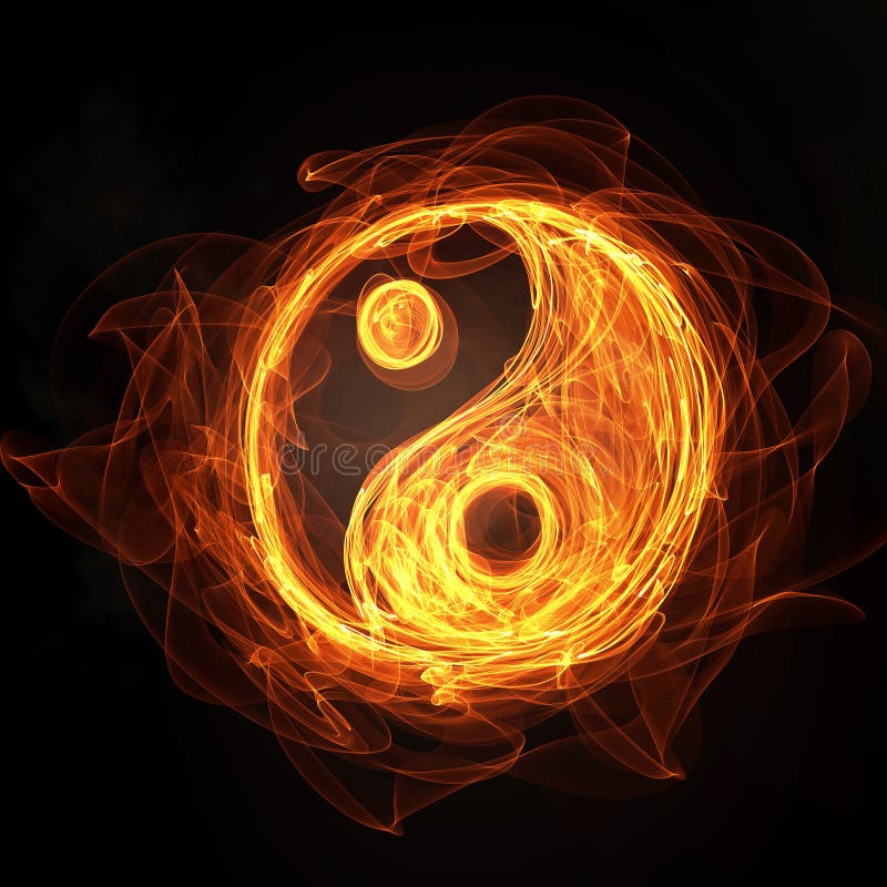 Yin Yang sign stock illustration. Illustration of china - 71408443