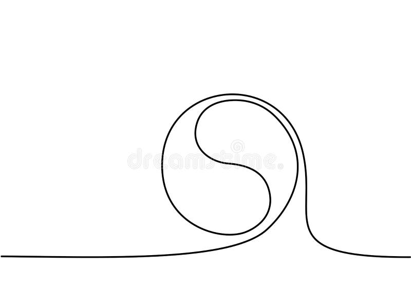 Yin Yang symbolu znak royalty ilustracja