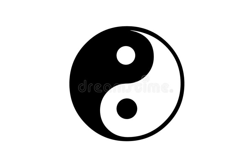 Ying yang ilustração do vetor Ying yang ilustração do vetor