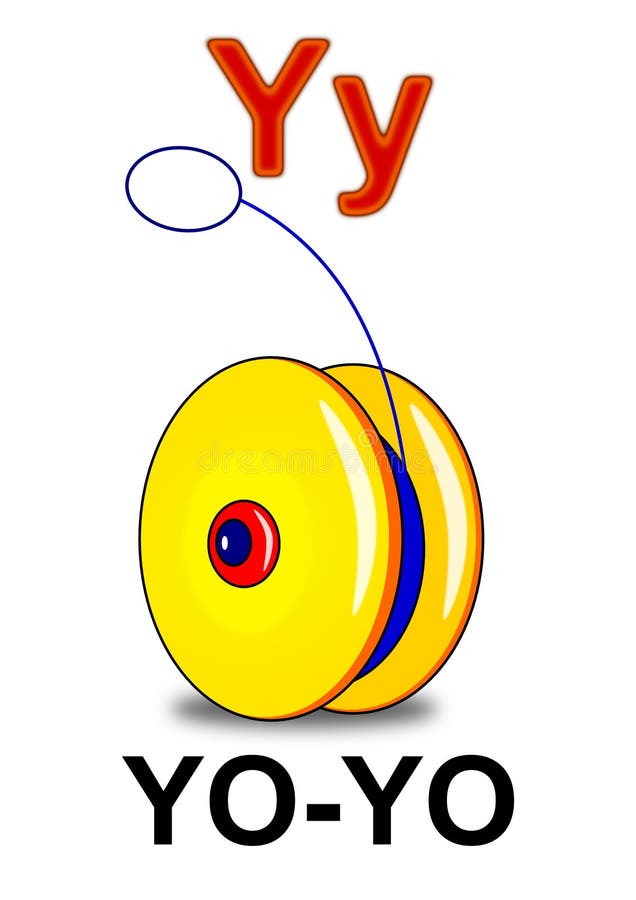 Yo-yo della lettera Y illustrazione di stock. Illustrazione di gioco