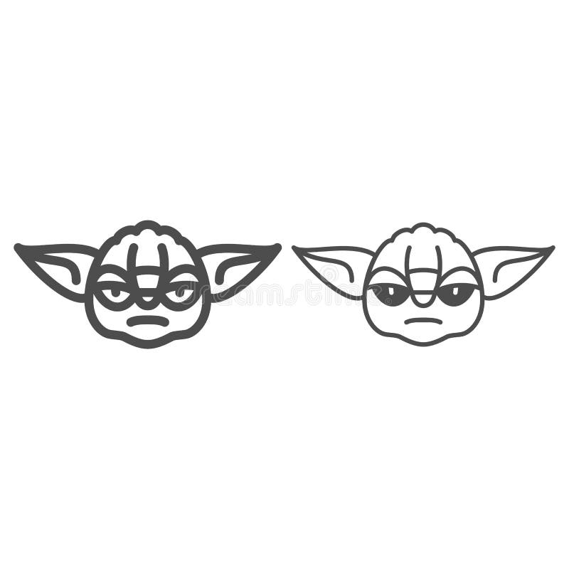 yoda head outline