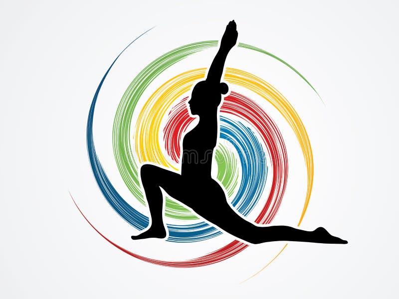 yoga royalty-vrije illustratie yoga royalty-vrije illustratie