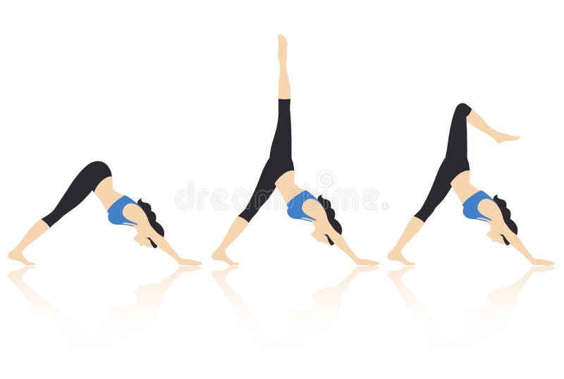 Yoga Actions Vector vector illustration