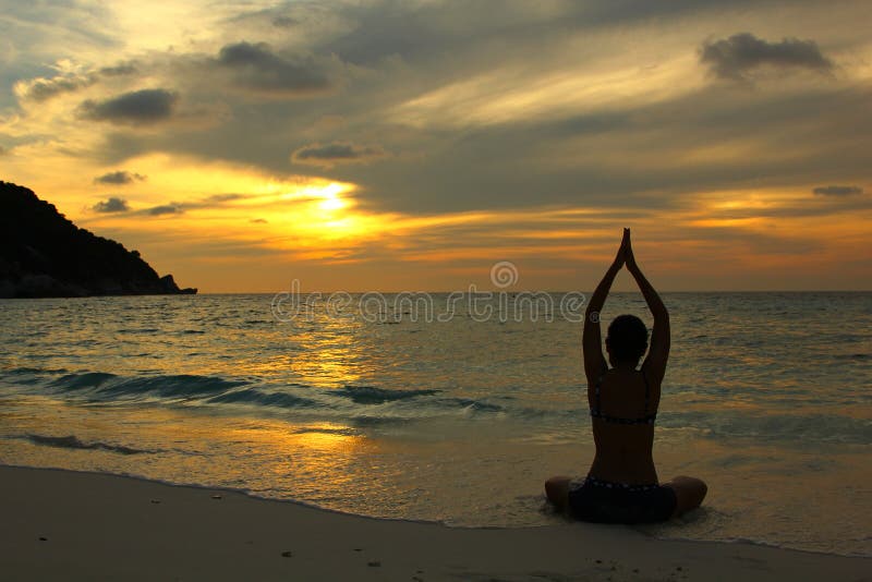 Yoga on the beach