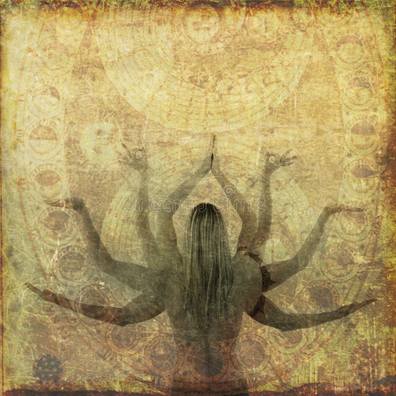 Yoga Celestial stock illustration Yoga Celestial stock illustration