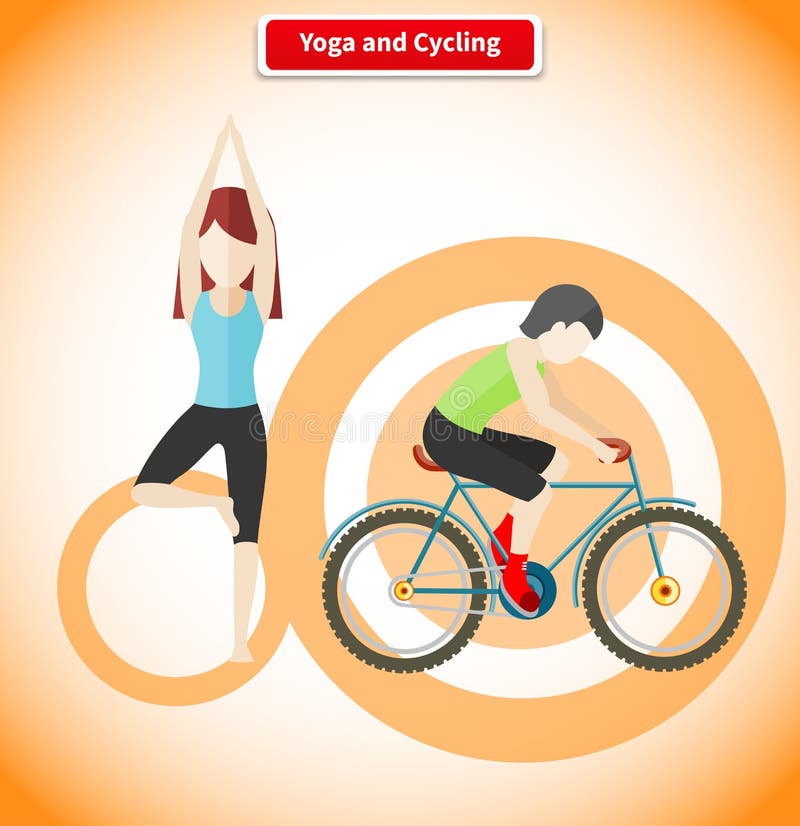 Cyclist Yoga Stock Illustrations – 211 Cyclist Yoga Stock