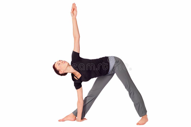 Yoga de pratique Exercice de femme convenable image libre de droits Yoga de pratique Exercice de femme convenable image libre de droits