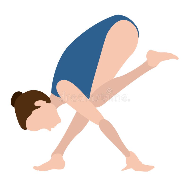 Download Yoga Di Pratica Della Ragazza Illustrazione Vettoriale - Illustrazione di posizione, meditazione: 117976601