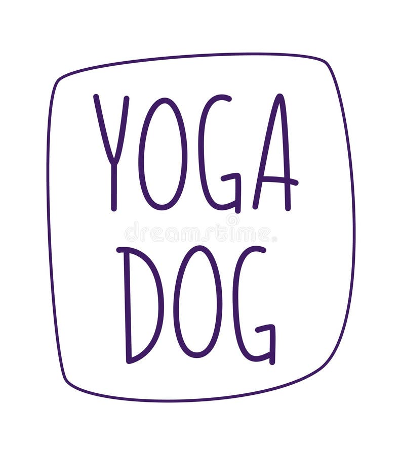 Yoga Dog Sticker stock vector. Illustration of lifestyle 277010654