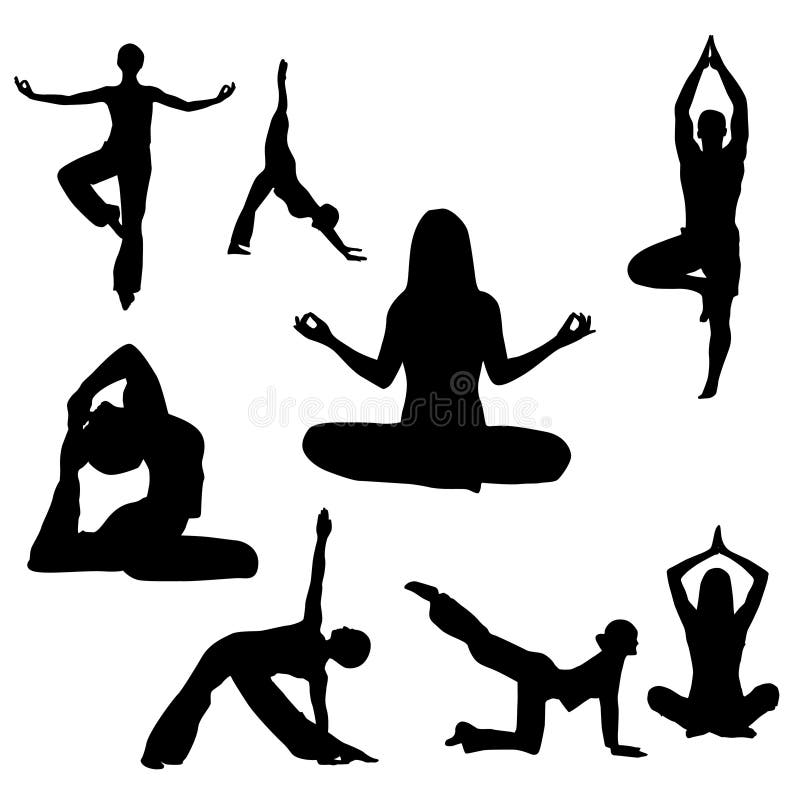 Yoga illustration stock illustration
