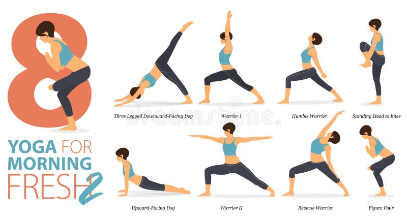 8 Standing Yoga Poses for Yoga at Home in Concept of Flexibility