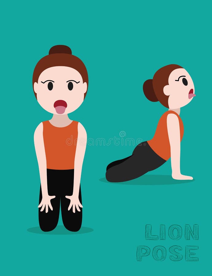 Lion Pose (Simha Vajrasana) Dimensions & Drawings | Dimensions.com