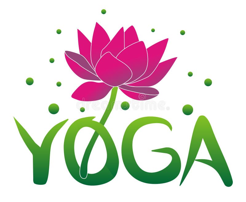 Yoga och lotusblommablomma Hinduismfilosofi
