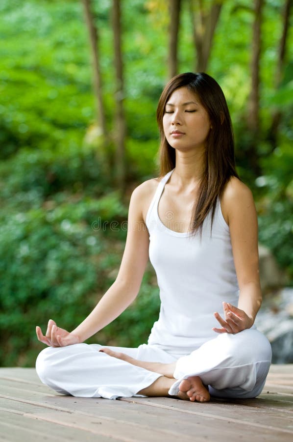 Yoga Outdoors royalty free stock images Yoga Outdoors royalty free stock images