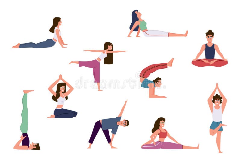 Stretching stock vector. Illustration of body, girl, sport - 30734399