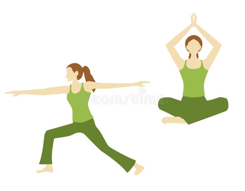 Yoga pose vector illustration