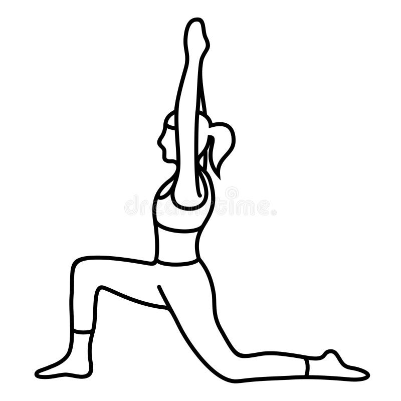 Hand Drawn Yoga Asanas. Sketch Of Yoga Poses, Vector Illustration Isolated  On White Background. Stock Photo, Picture and Royalty Free Image. Image  139453976.