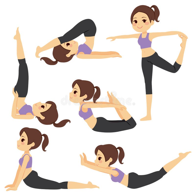 Yoga Poses Girl Set Stock Illustrations – 2,869 Yoga Poses Girl Set Stock  Illustrations, Vectors & Clipart - Dreamstime