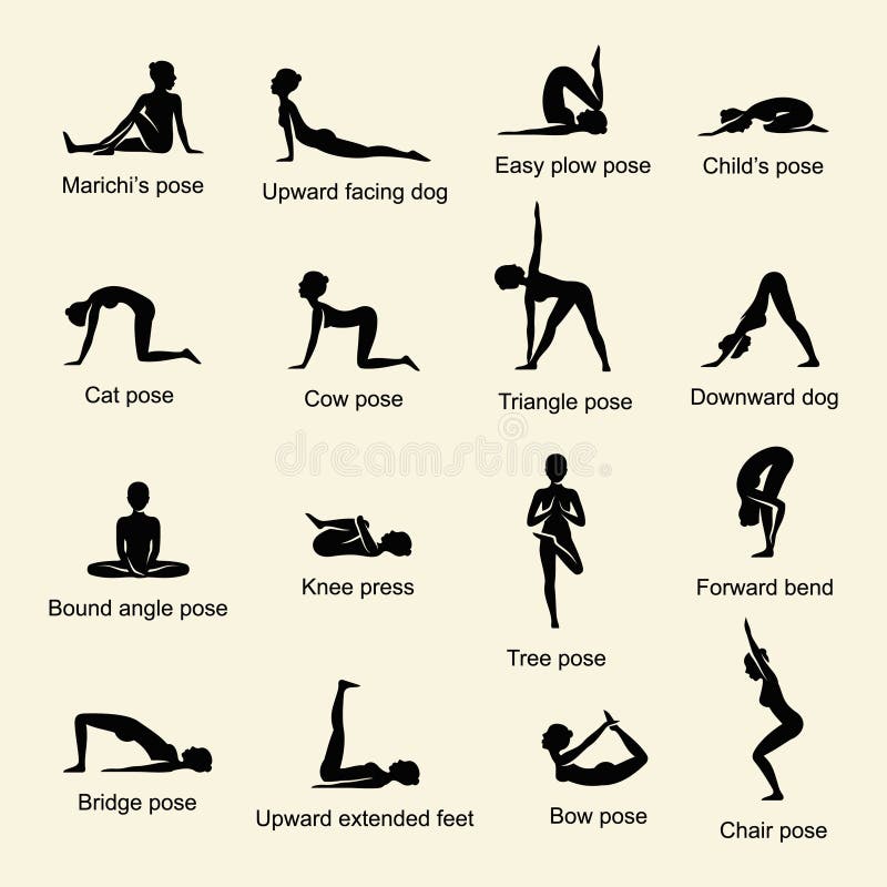 Yoga Names Set Stock Illustrations – 142 Yoga Names Set Stock  Illustrations, Vectors & Clipart - Dreamstime
