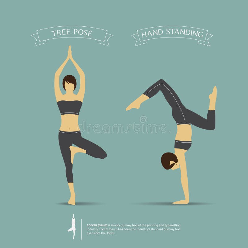 Infographic Yoga Poses Workout Home Concept Yoga Flexibility