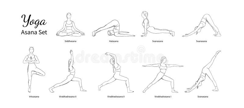 Yoga Names Set Stock Illustrations – 146 Yoga Names Set Stock ...