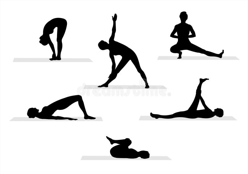 Yoga silhouettes - 4