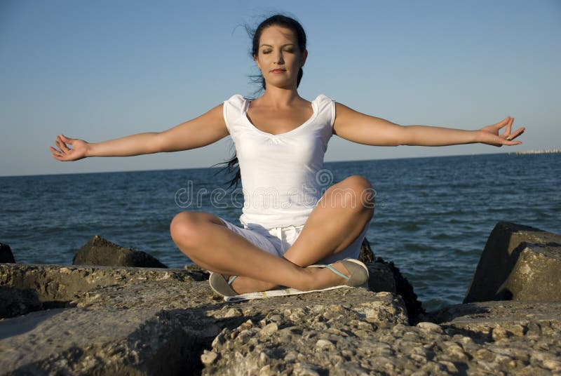 Yoga style at sea