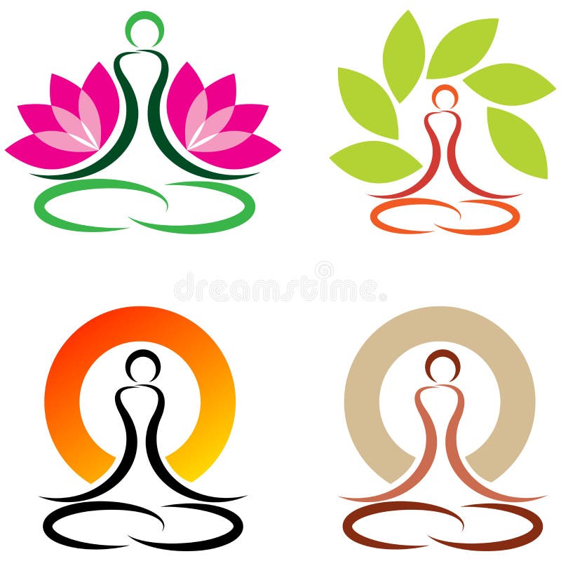 Yoga stock vector. Illustration of element, fresh, bloom - 39289714