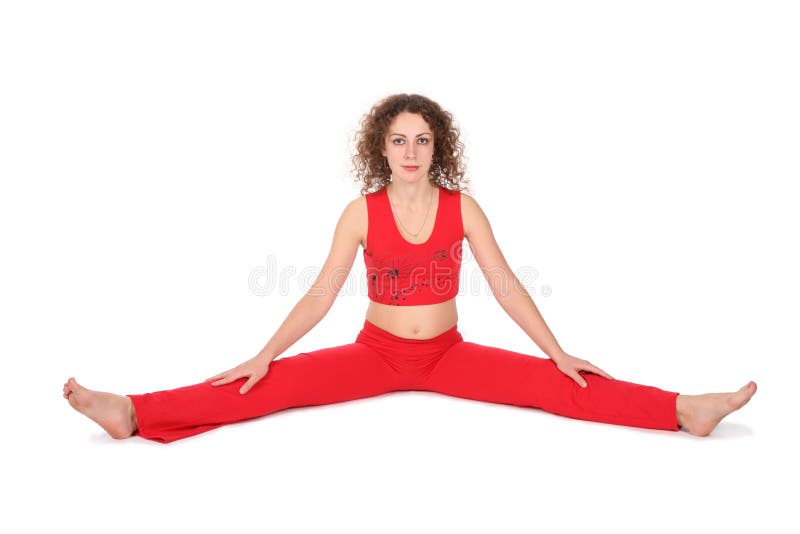 Yoga woman sit