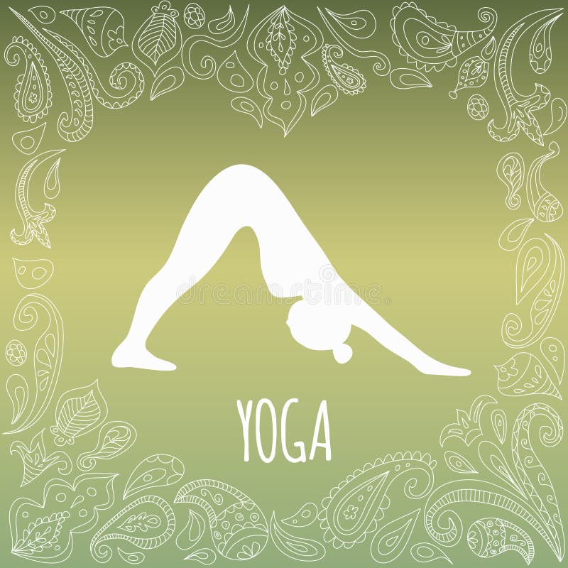 Yogalogo vektor illustrationer Yogalogo vektor illustrationer