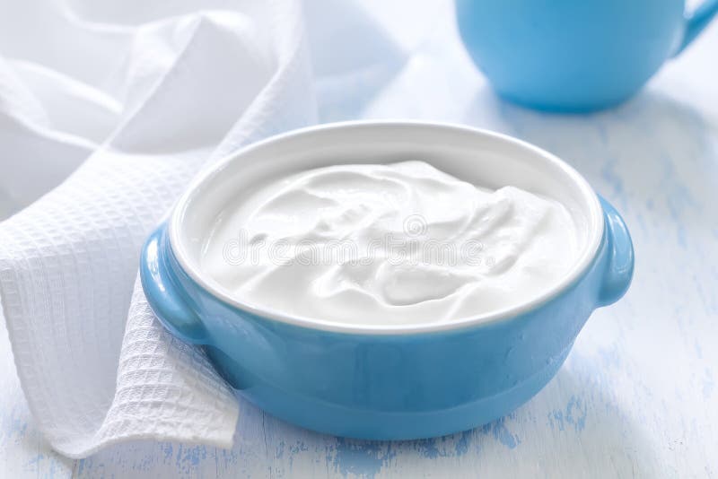 Yoghurt royalty-vrije stock afbeeldingen Yoghurt royalty-vrije stock afbeeldingen