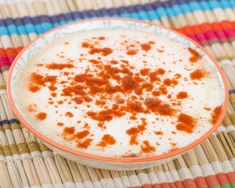 Yoghurt and Paprika Dipping Sauce Stock Image Image of powder, greek