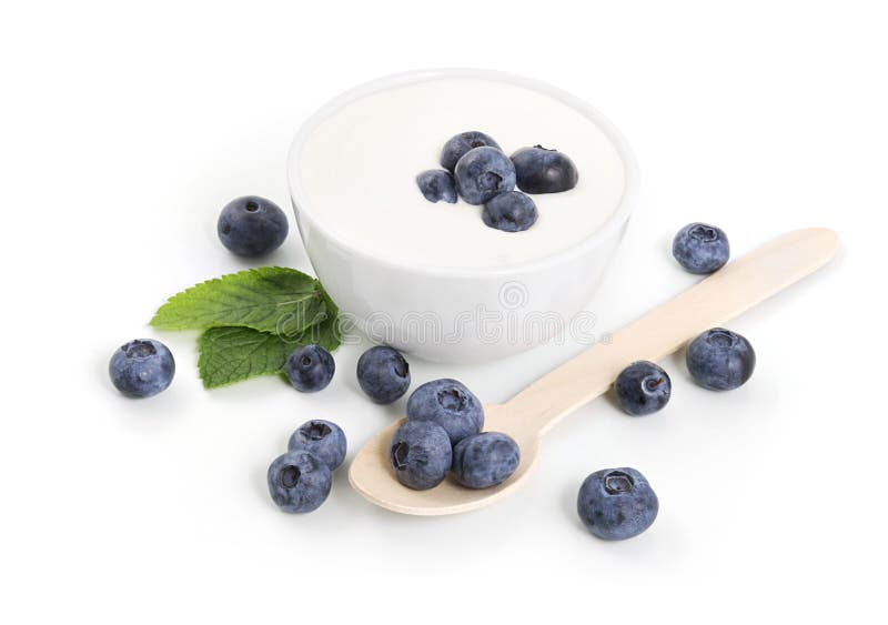 Yogurt with blueberries