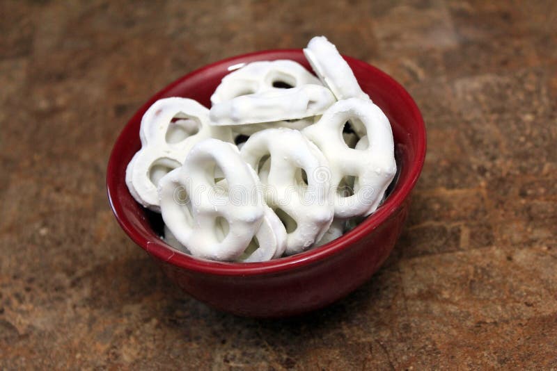 Yogurt covered pretzels stock image. Image of dessert 30424461