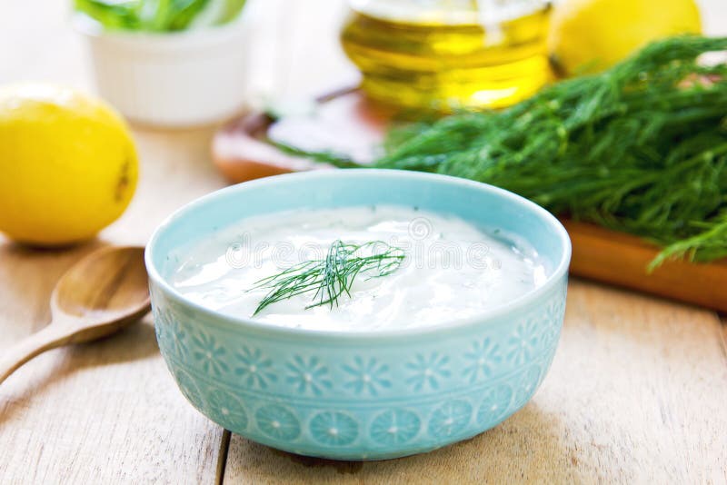 Yogurt dressing stock photo. Image of flavor, fresh, dill 36237886