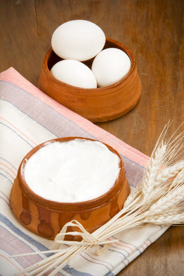 Yogurt and Eggs stock image. Image of dairy, eggs, bone - 46040673