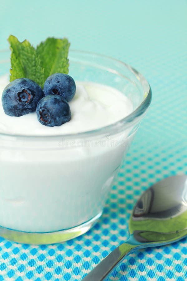 Yogurt and fruits
