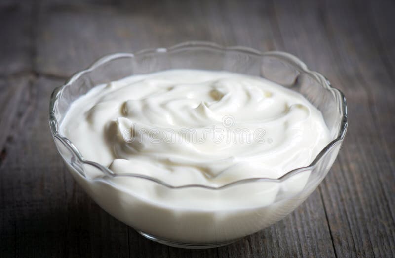 Yogurt grego imagens de stock royalty free Yogurt grego imagens de stock royalty free
