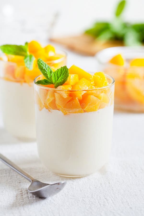 Yogurt With Poached Mango